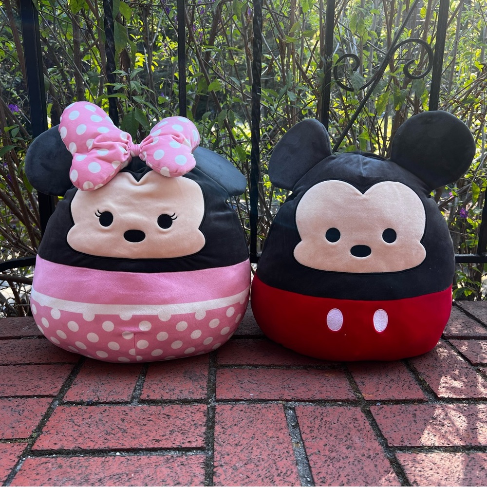 Minnie and Mickey Mouse Squishmallow Set